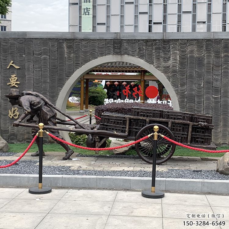 黃包車雕塑廠家,商業(yè)街人物小品,仿銅黃包車雕塑制作 黃包車雕塑廠家,商業(yè)街人物小品,仿銅黃包車雕塑制作