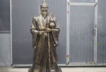 孫思邈雕塑廠家，古代神醫雕塑，仿銅孫思邈雕塑制作