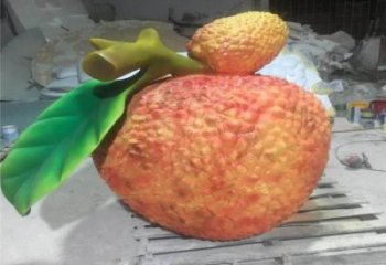 荔枝雕塑廠家，園林仿真植物水果，大型荔枝雕塑擺件