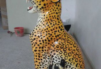 獵豹雕塑廠家，仿真獵豹雕塑價格，動物景觀小品