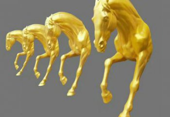半身馬雕塑廠家，抽象動物擺件，仿真半身馬雕塑制作