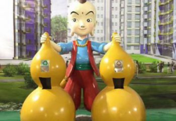 廣場濟(jì)公垃圾桶雕塑