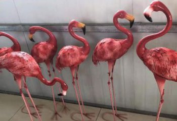城市火鳥雕塑 風景區彩繪雕塑 抽象擺件