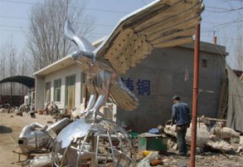 大型老鷹雕塑 商業街廣場雕塑 古銅色擺件