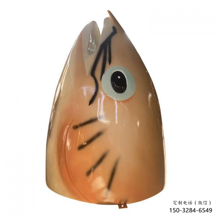大型魚頭雕塑 門口創意雕塑 售樓處小品