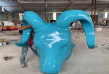 店門口牛頭雕塑 創意景觀雕塑 仿真擺件