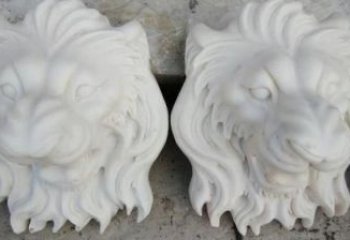 園林獅子頭雕塑 城市廣場(chǎng)雕塑 步行街?jǐn)[件