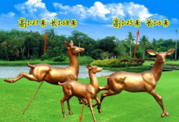 售樓處小鹿雕塑 商業(yè)街仿真雕塑 動物擺件
