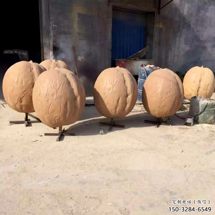 園林核桃雕塑 風景區仿真雕塑 廣場小品