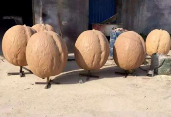 園林核桃雕塑 風景區仿真雕塑 廣場小品