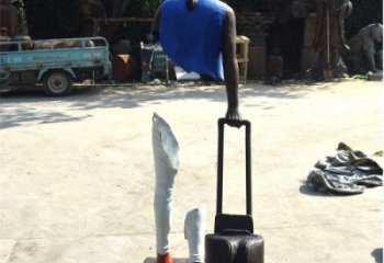 商業街旅行者雕塑 售樓處雕塑 空心人擺件
