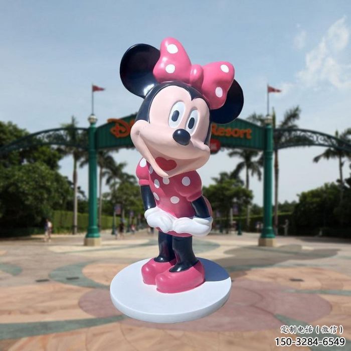 村口米奇雕塑制作 啞光卡通雕塑 公園動(dòng)漫雕塑