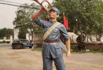 廣場紅軍雕塑產品 抽象革命雕塑 烤漆抗戰雕塑