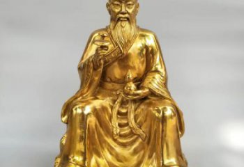 玻璃鋼扁鵲雕塑 中式村口名醫雕塑 景觀藥王雕塑