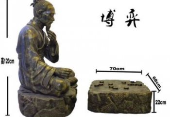 仿古下象棋雕塑生產商 彩繪雕塑 現代民俗雕塑