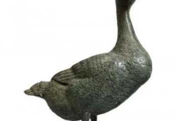 現代鴨子雕塑廠家，仿真動物， 街頭動物擺件