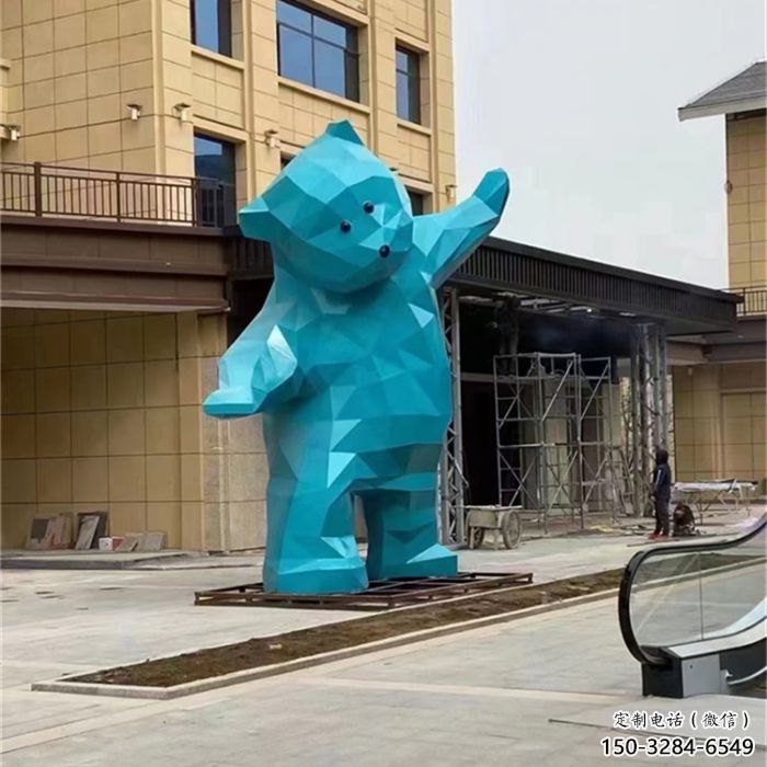 大熊雕塑廠家，酒店房地產(chǎn)雕塑，彩繪景觀小品