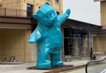 大熊雕塑廠家，酒店房地產(chǎn)雕塑，彩繪景觀小品