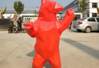 仿真大熊雕塑廠家，酒店房地產(chǎn)雕塑，現(xiàn)代景觀小品