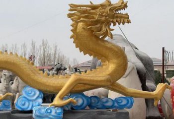 仿真龍形雕塑廠家，動物擺件，城市園林擺件