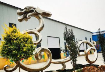 戶外龍形雕塑廠家，動物擺件，城市園林擺件