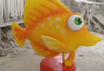 抽象卡通劍魚雕塑c廠家，戶外街頭雕塑，海洋生物雕塑
