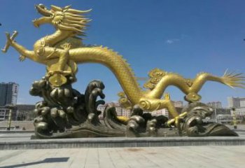 生產龍頭雕塑廠，動物雕塑效果圖，房地產售樓處擺件
