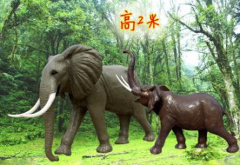 步行街小象雕塑廠家，景觀主題，古銅工藝