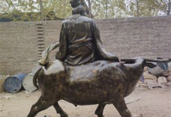 房地產老牛雕塑，仿古動物雕塑，噴漆制造