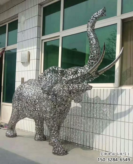 大象雕塑通用，街頭雕塑，鏤空大象雕塑標準