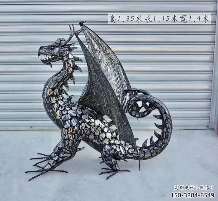 主題恐龍雕塑供給，中式工藝，景觀鐵藝恐龍雕塑精品