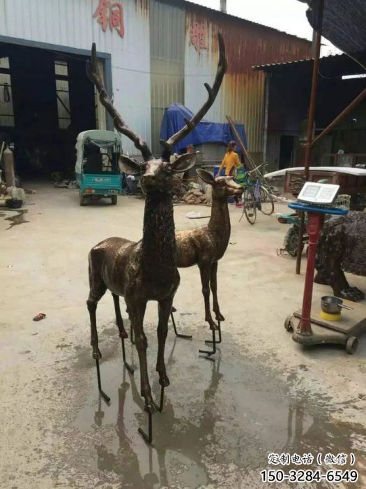 銅鹿雕塑,鑄銅動物雕塑 銅鹿雕塑,鑄銅動物雕塑