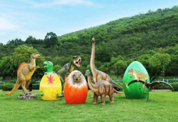 恐龍雕塑精選，街頭藝術，公園玻璃鋼恐龍雕塑承接