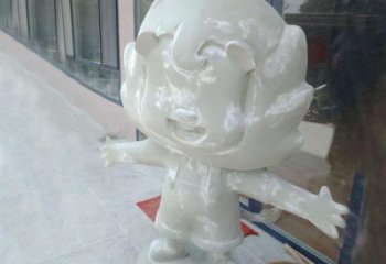 室外玻璃鋼卡通獅子雕塑制作，立體動(dòng)漫效果