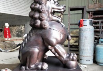 獅子雕塑優選，城市裝飾，展示蹲獅雕塑定做