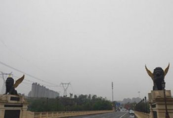 城市獅子雕塑常用，景觀小品，大型飛獅雕塑生產(chǎn)商