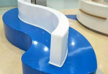 坐凳雕塑，幾何造型，幾何坐凳雕塑制作