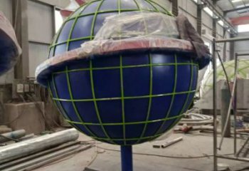 地球雕塑標準，烤漆工藝，不銹鋼地球雕塑精品