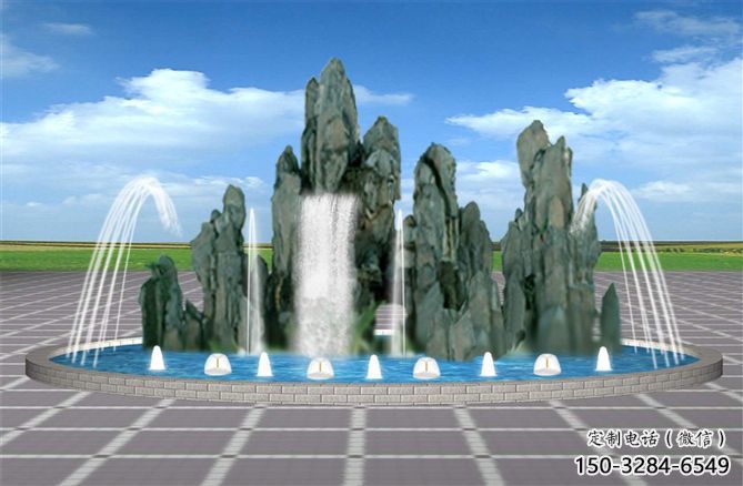 金昌電影變頻噴泉雕塑，水景噴泉雕塑承接