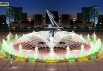 撫州水景搖擺噴泉雕塑，循環(huán)噴水模式噴泉雕塑加工