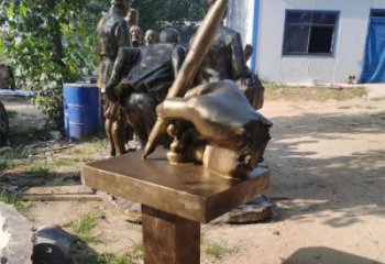 烏海手握鋼筆雕塑，街道標(biāo)識(shí)，玻璃鋼手握鋼筆雕塑廠家
