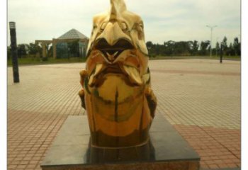 錫林郭勒盟不銹鋼生肖雕塑，鍍鈦工藝，公園廣場戶外擺放