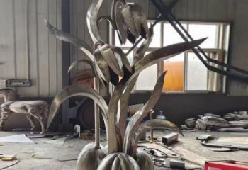 隆德木棉花雕塑制造商，城市雕塑，不銹鋼木棉花雕塑廠家