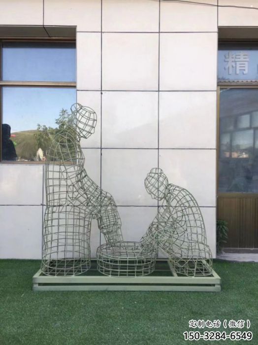 果洛鏤空孝道雕塑通用,街景小品,鐵藝洗腳雕塑制造 果洛鏤空孝道雕塑通用,街景小品,鐵藝洗腳雕塑制造