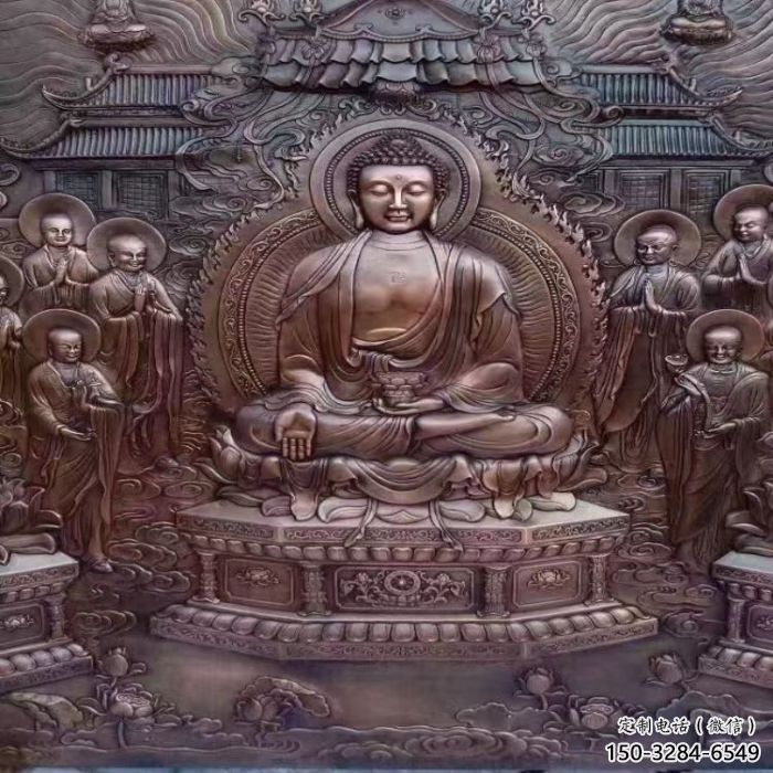 新城鍛銅浮雕常用，寺廟景觀，黃銅佛像浮雕生產商