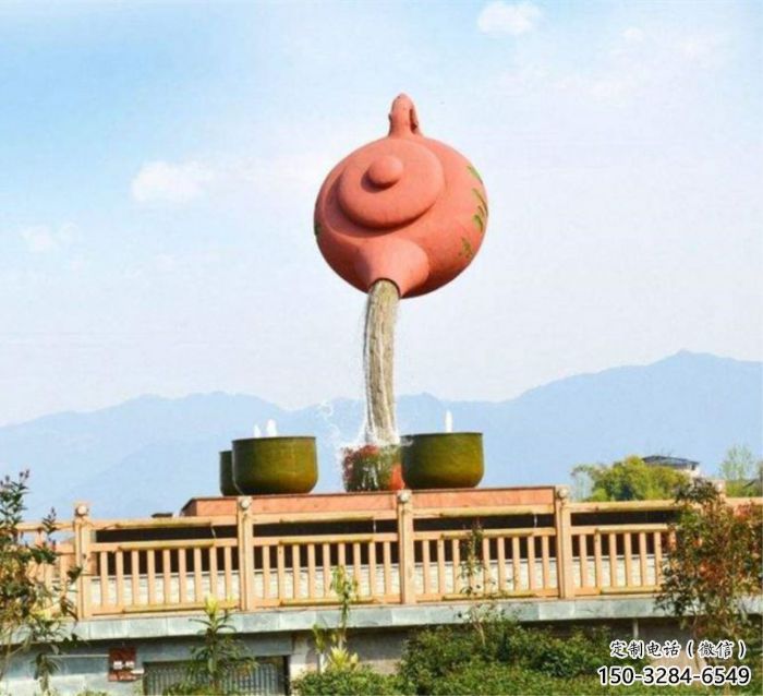 思茅公園天壺雕塑工廠，不銹鋼材質，圓雕形式