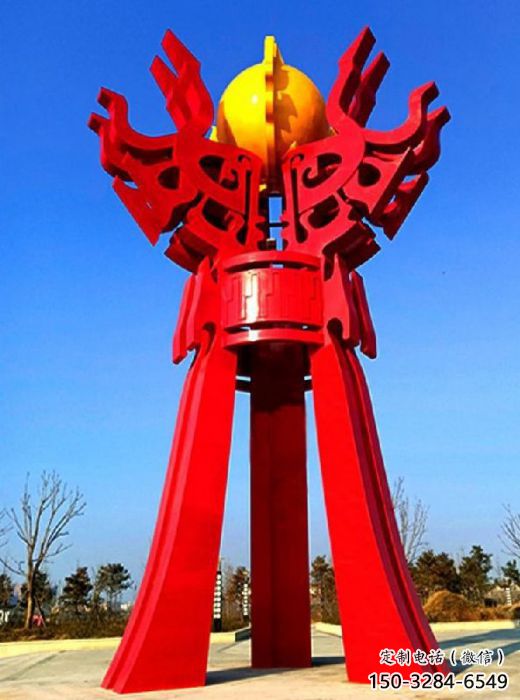 溫州精神堡壘火球雕塑，城市建筑雕塑，創(chuàng)意藝術(shù)設(shè)計(jì)