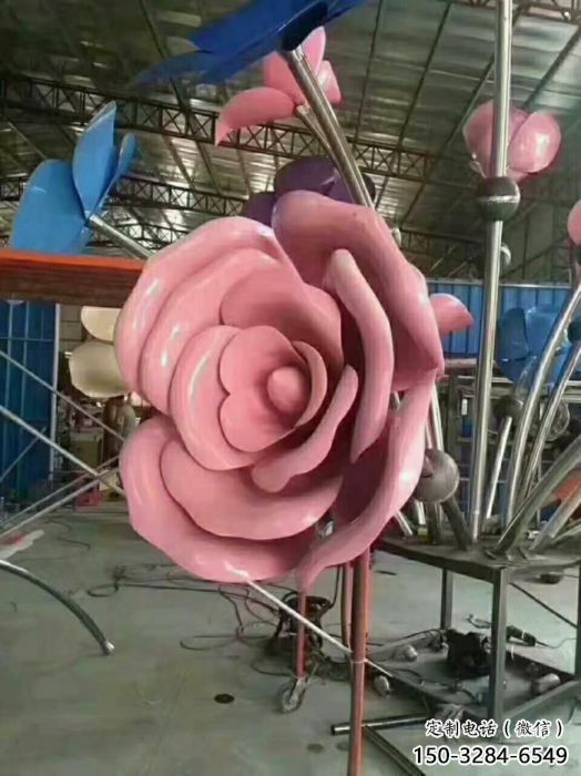 合川牡丹花雕塑工廠優選，城市裝飾，牡丹花花朵雕塑供給