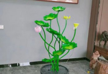 杭州荷花雕塑異型優選，城市裝飾，展示荷花雕塑定做