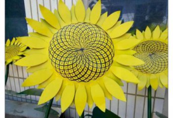 嘉興抽象花籃雕塑展品，小區雕塑，葵花花籃雕塑工程制作精選